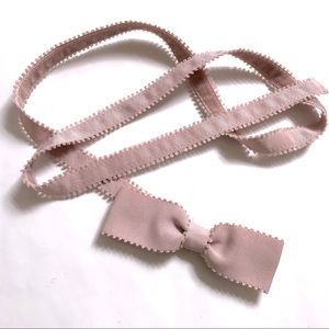 GAP Belt with Bow Detail in Dusty Rose